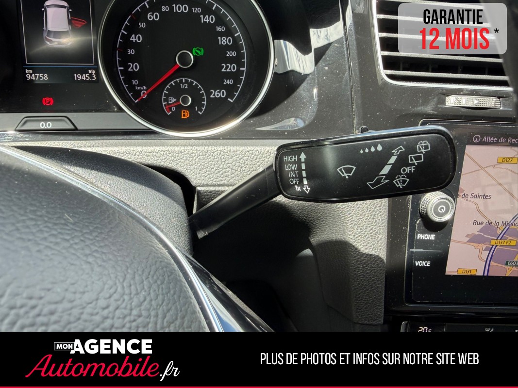 Volkswagen GOLF VII (2) 2.0 TDI 150 BLUEMOTION TECHNOLOGY CARAT DSG7 5P
