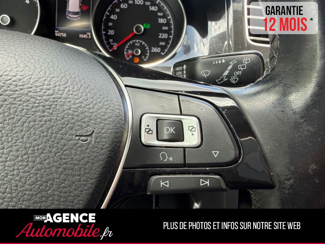 Volkswagen GOLF VII (2) 2.0 TDI 150 BLUEMOTION TECHNOLOGY CARAT DSG7 5P