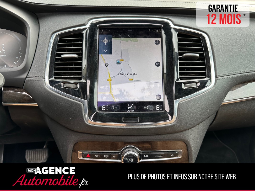 Volvo XC90 T8 407 Ch INSCRIPTION (BATTERIE NEUVE) Hybride Rechargeable 320 + 87 / GARANTIE 12 MOIS