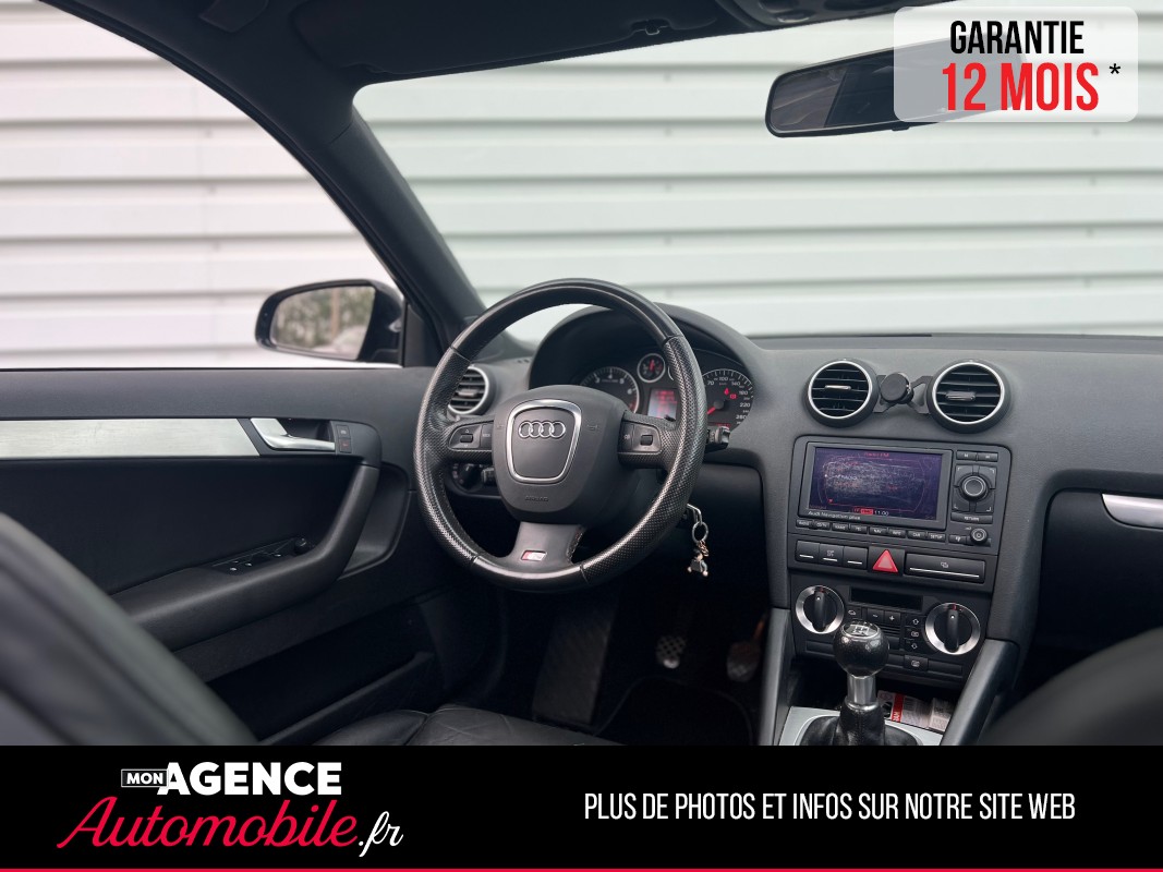 Audi A3 SPORTBACK 2.0 TFSI 200 S-Line *Toit Ouvrant*Reprogrammation Éthanol / GARANTIE 12 MOIS