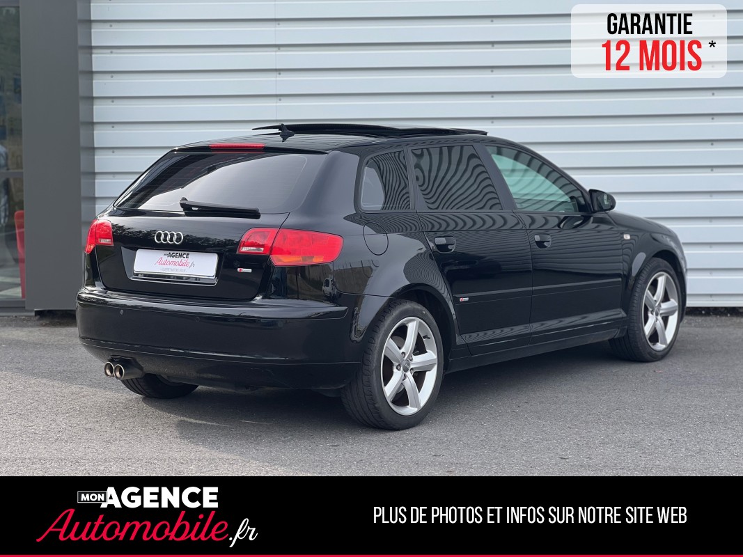 Audi A3 SPORTBACK 2.0 TFSI 200 S-Line *Toit Ouvrant*Reprogrammation Éthanol / GARANTIE 12 MOIS