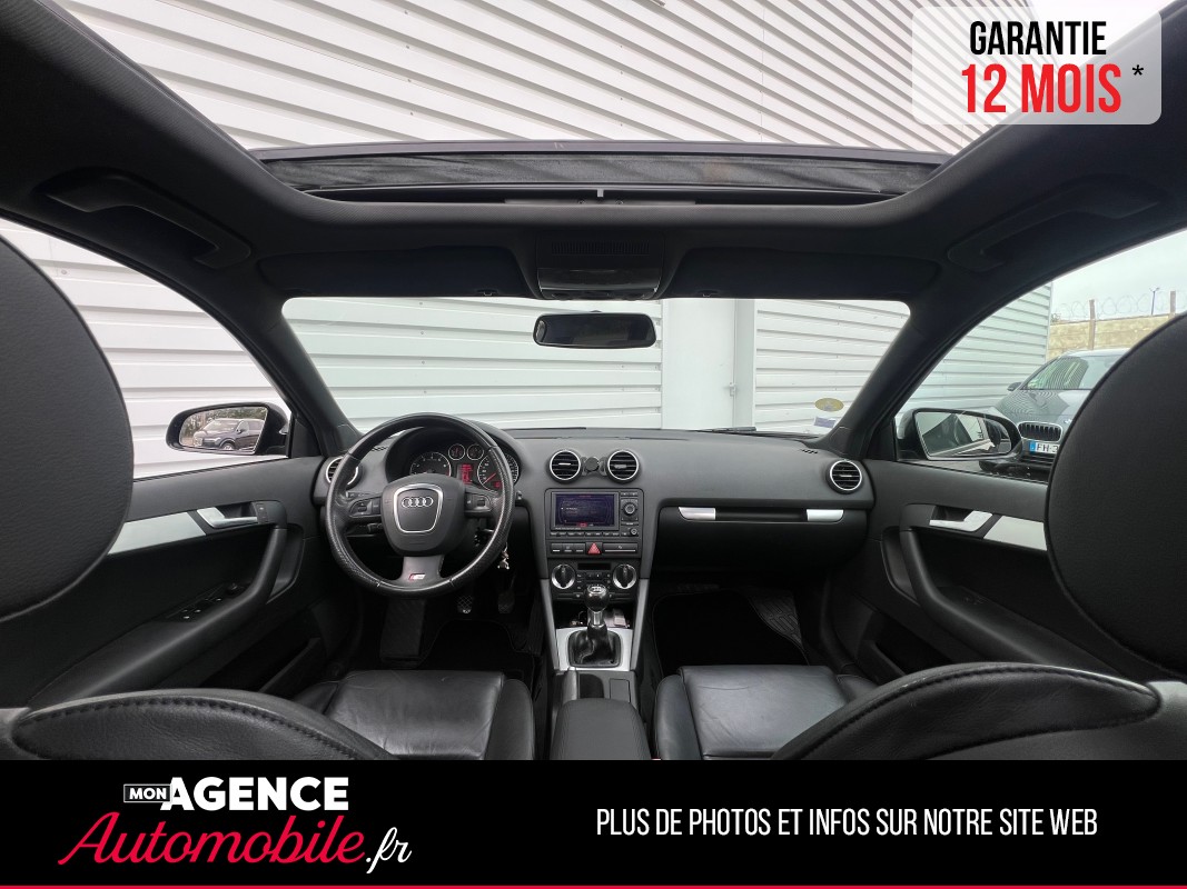 Audi A3 SPORTBACK 2.0 TFSI 200 S-Line *Toit Ouvrant*Reprogrammation Éthanol / GARANTIE 12 MOIS