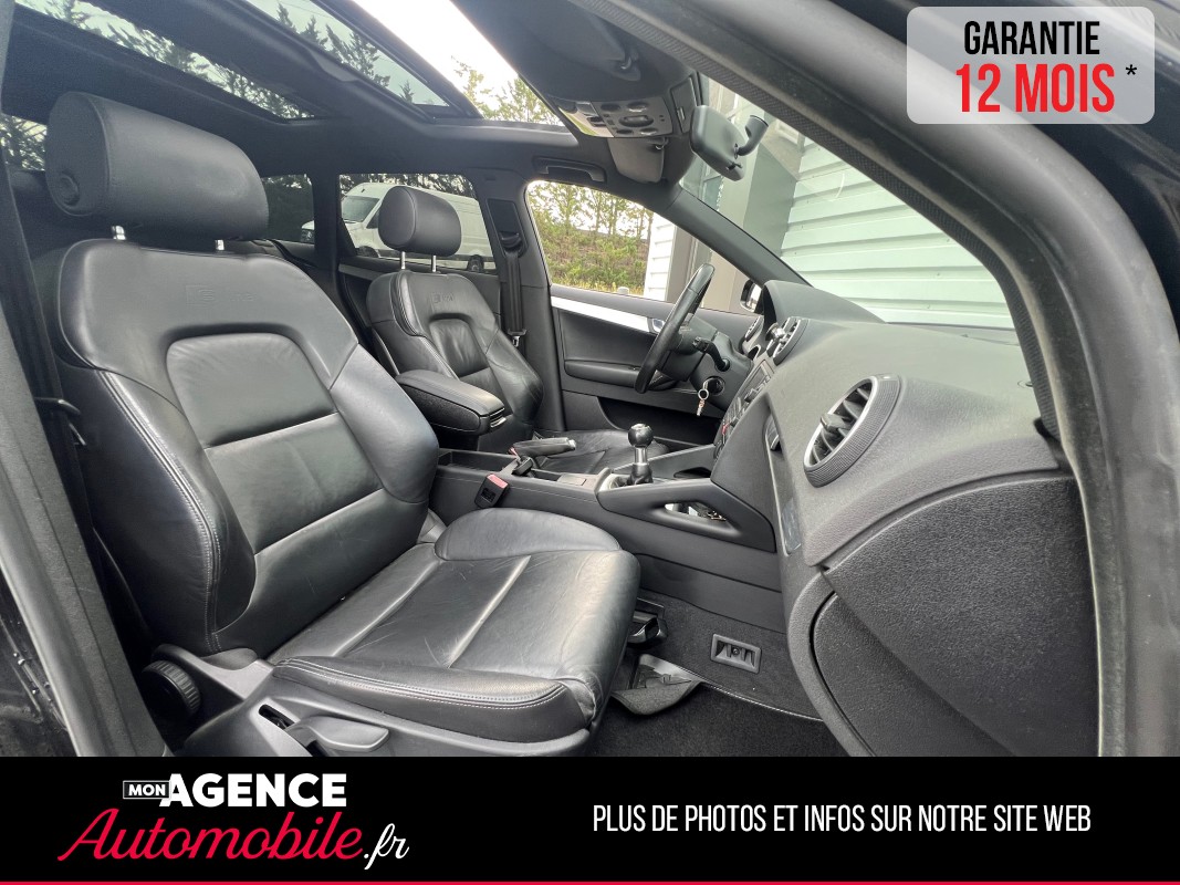 Audi A3 SPORTBACK 2.0 TFSI 200 S-Line *Toit Ouvrant*Reprogrammation Éthanol / GARANTIE 12 MOIS