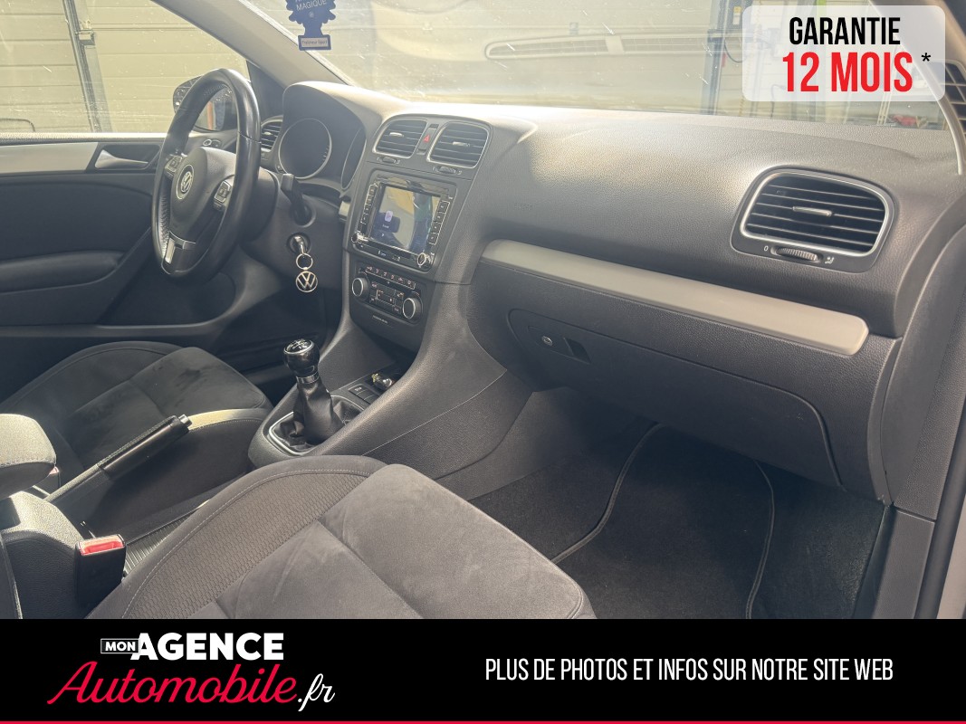 Volkswagen GOLF VI 2.0 TDI 140CH CARAT / Garantie 12 Mois