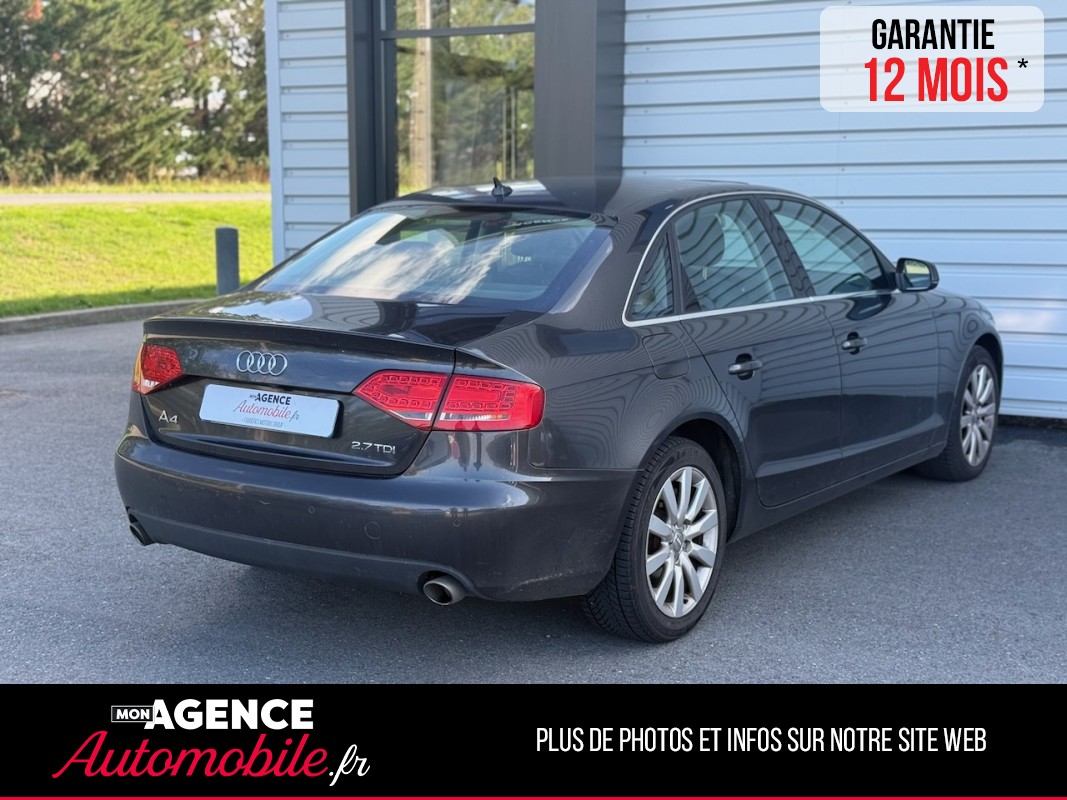 Audi A4 V6 2.7 TDI 190ch AMBITION LUXE *TOIT OUVRANT*SIEGES CHAUFFANTS ELECTRIQUES*CAMERA*RADAR AV AR*/ GARANTIE 12 MOIS