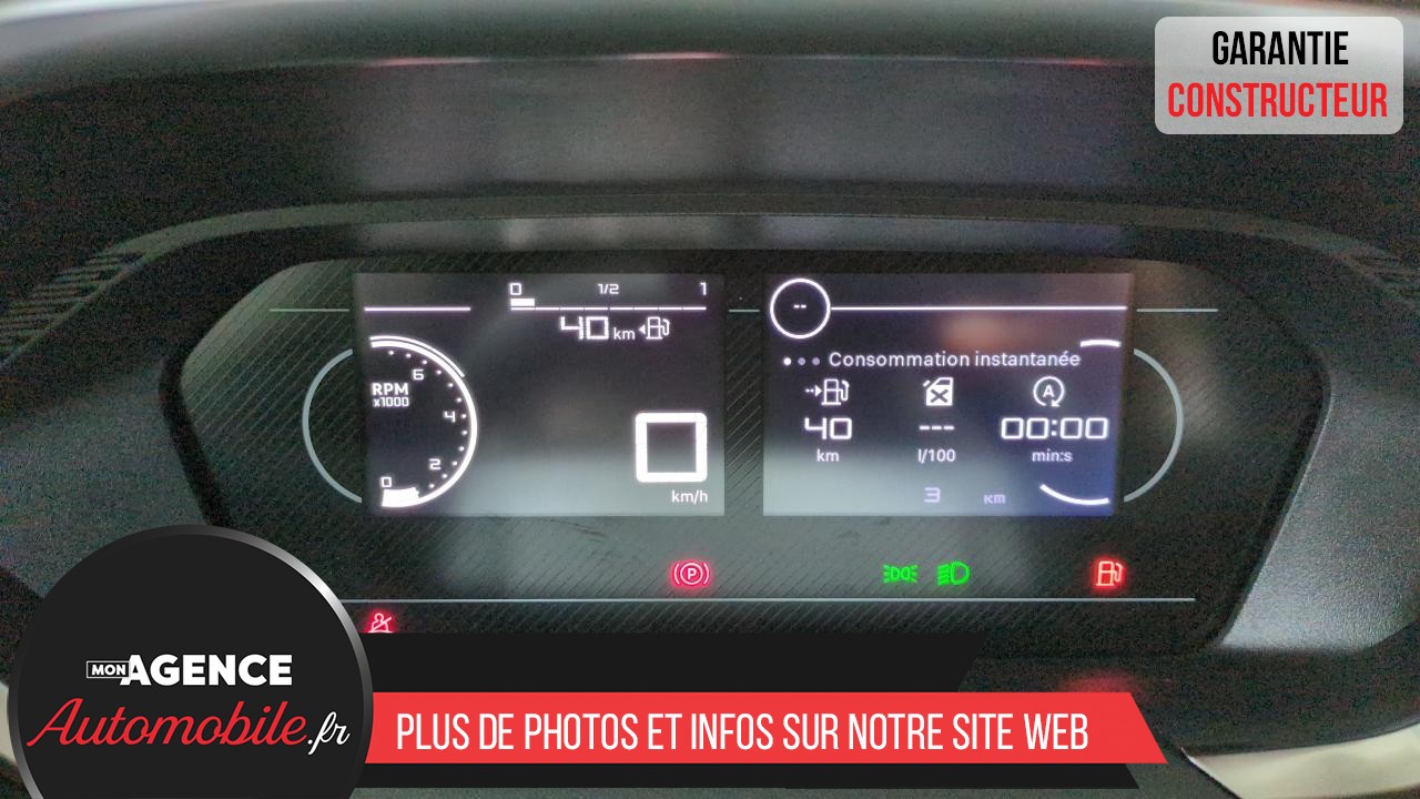 Peugeot PARTNER FOURGON M DIESEL 100 BVM6 3PL + CABINE EXTENSO + CAMERA