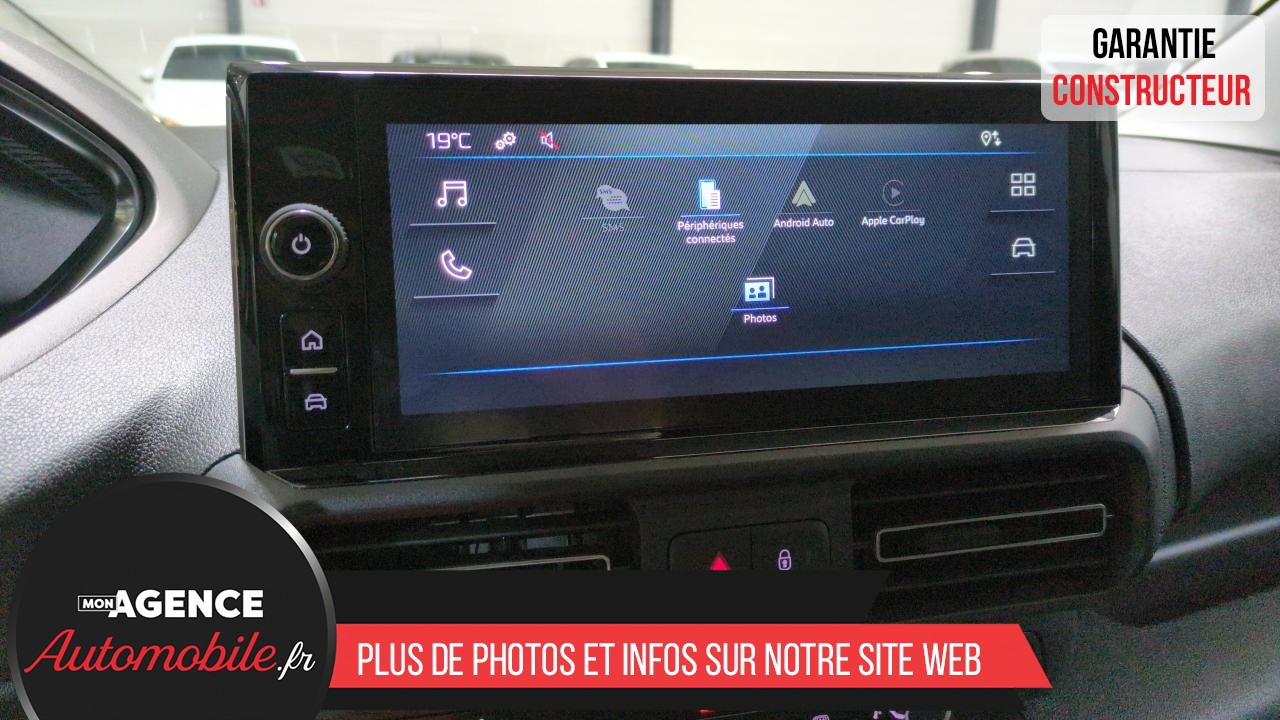 Peugeot PARTNER FOURGON M DIESEL 100 BVM6 3PL + CABINE EXTENSO + CAMERA