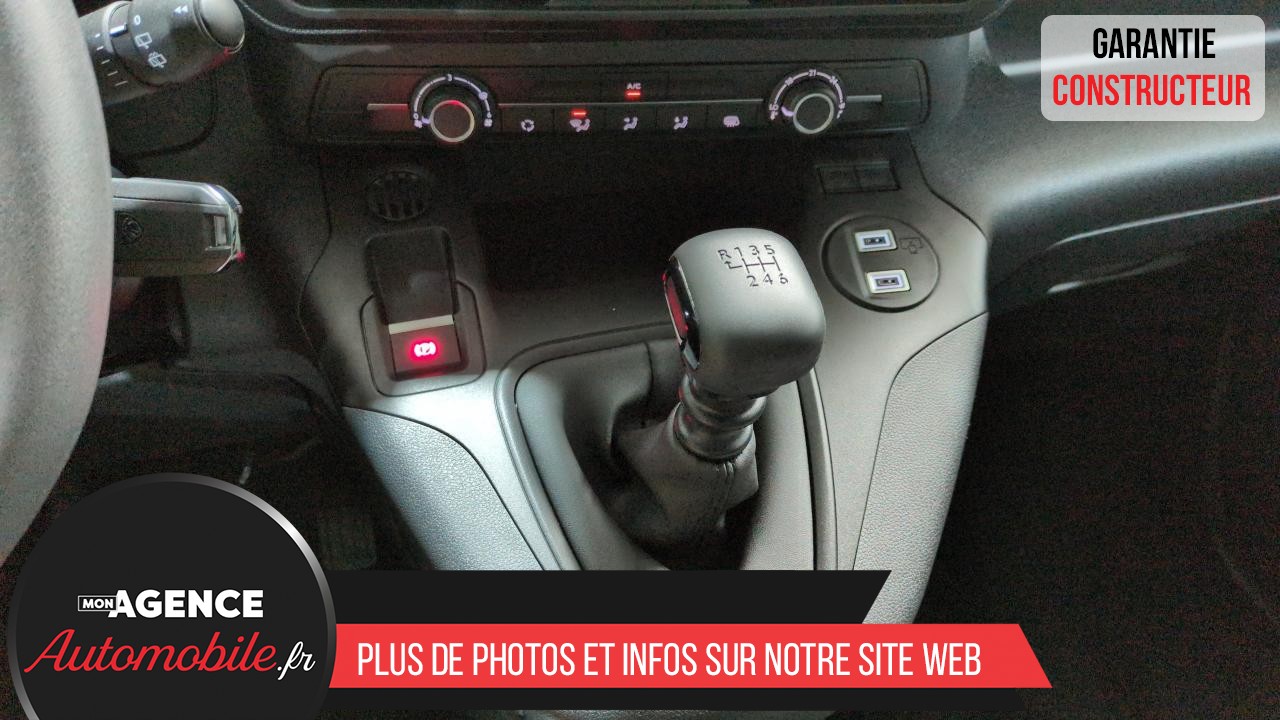 Peugeot PARTNER FOURGON M DIESEL 100 BVM6 3PL + CABINE EXTENSO + CAMERA