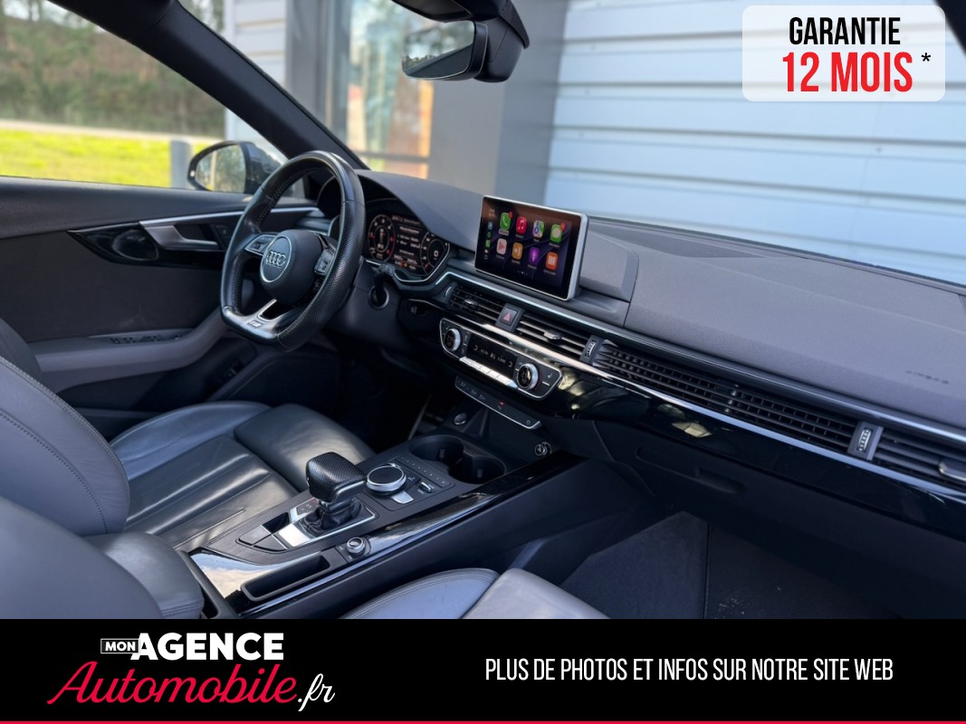 Audi A4 AVANT 2.0 TDI  S-Tronic 190ch S-Line *SIEGES CUIR CHAUFFANTS*CARPLAY*CAMERA RADAR AV&AR*COFFRE ELECTRIQUE*/ GARANTIE 12 MOIS