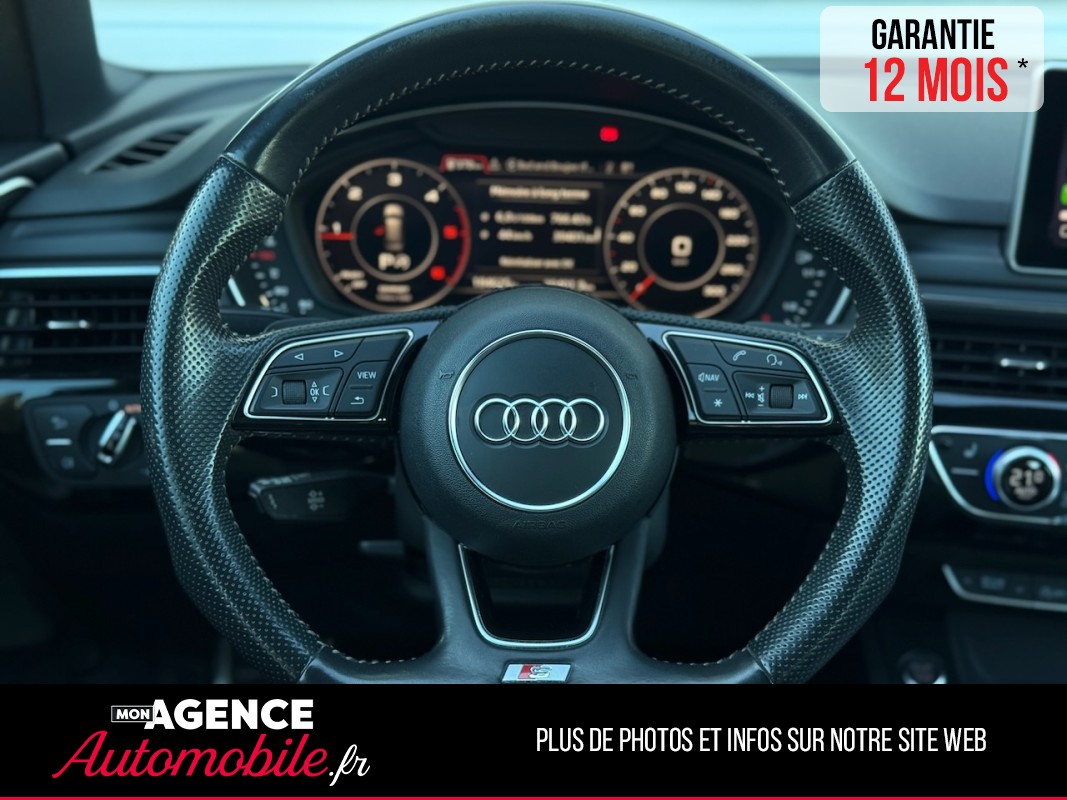 Audi A4 AVANT 2.0 TDI  S-Tronic 190ch S-Line *SIEGES CUIR CHAUFFANTS*CARPLAY*CAMERA RADAR AV&AR*COFFRE ELECTRIQUE*/ GARANTIE 12 MOIS