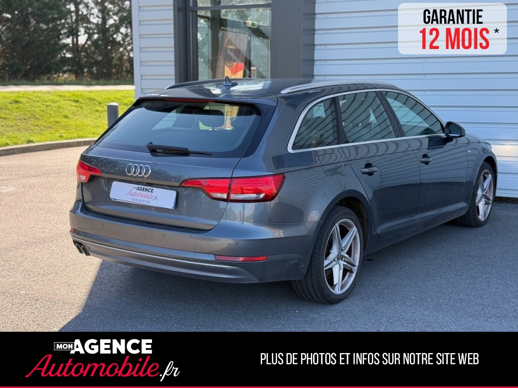 Audi A4 AVANT 2.0 TDI  S-Tronic 190ch S-Line *SIEGES CUIR CHAUFFANTS*CARPLAY*CAMERA RADAR AV&AR*COFFRE ELECTRIQUE*/ GARANTIE 12 MOIS