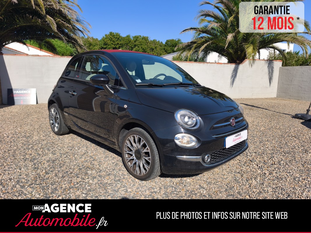 Fiat 500 1.2 8V 69 STAR DUALOGIC CABRIOLET " Peu De Km" / Garantie 12 Mois
