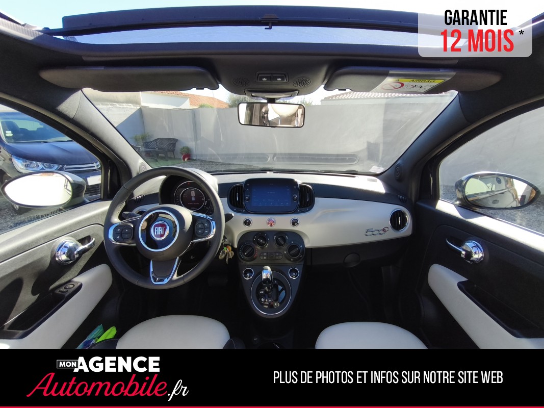 Fiat 500 1.2 8V 69 STAR DUALOGIC CABRIOLET " Peu De Km" / Garantie 12 Mois