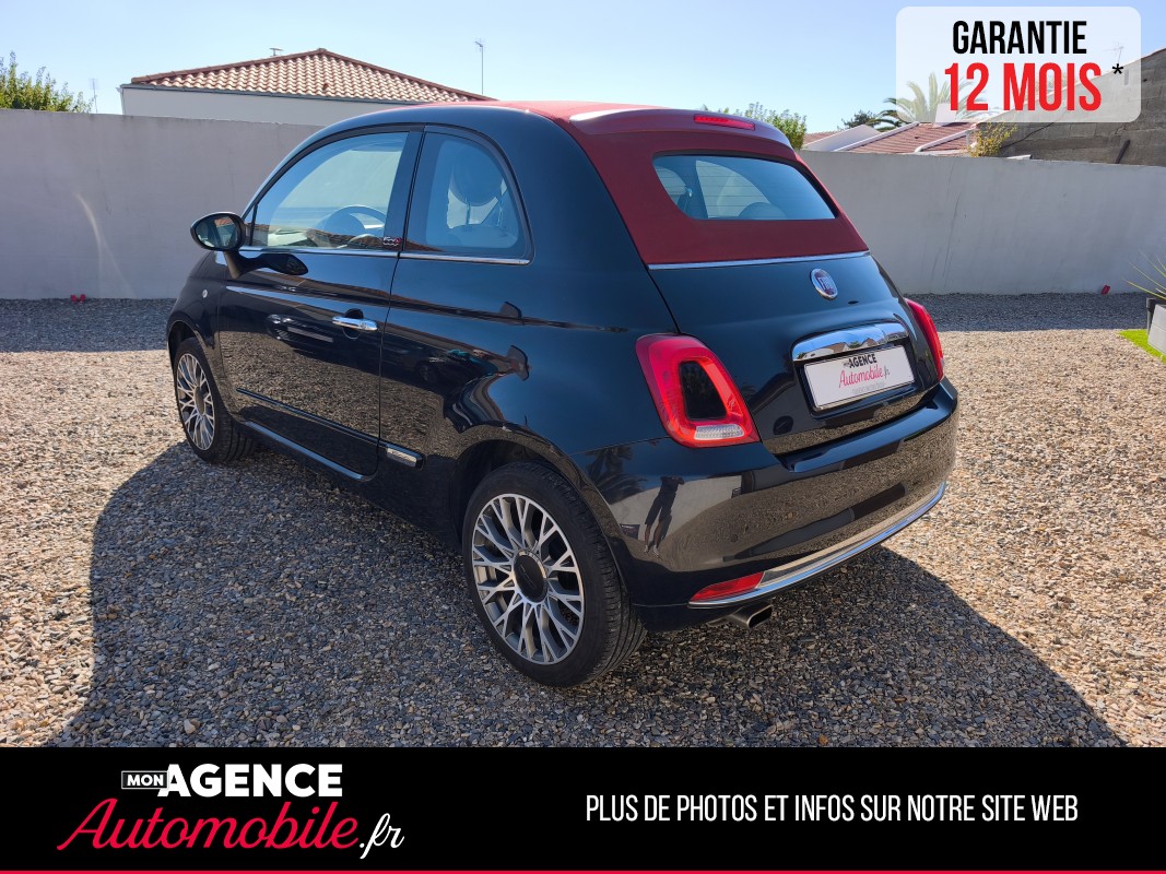 Fiat 500 1.2 8V 69 STAR DUALOGIC CABRIOLET " Peu De Km" / Garantie 12 Mois