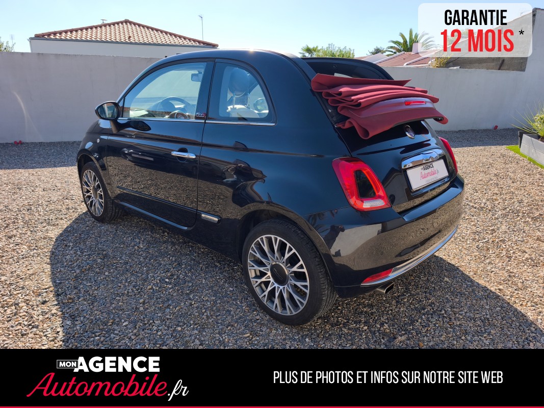 Fiat 500 1.2 8V 69 STAR DUALOGIC CABRIOLET " Peu De Km" / Garantie 12 Mois