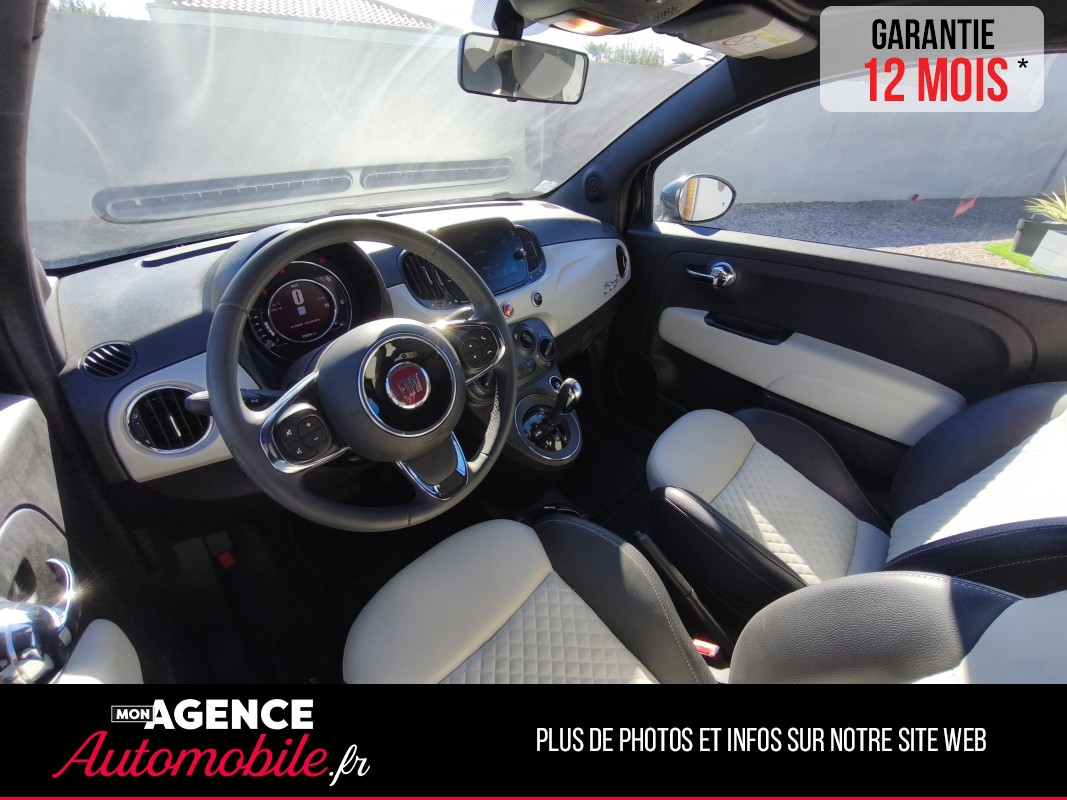 Fiat 500 1.2 8V 69 STAR DUALOGIC CABRIOLET " Peu De Km" / Garantie 12 Mois