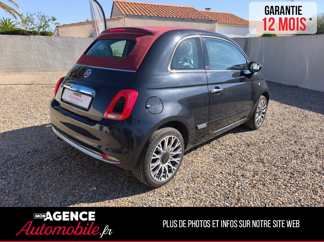 Fiat 500 1.2 8V 69 STAR DUALOGIC CABRIOLET " Peu De Km" / Garantie 12 Mois