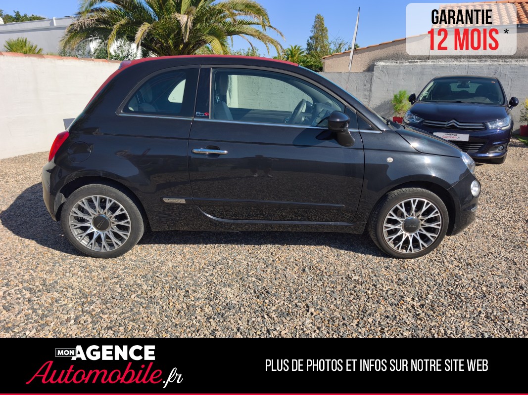 Fiat 500 1.2 8V 69 STAR DUALOGIC CABRIOLET " Peu De Km" / Garantie 12 Mois
