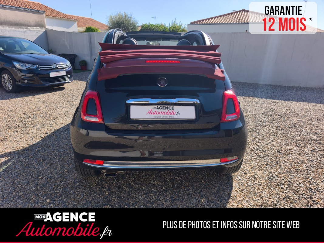 Fiat 500 1.2 8V 69 STAR DUALOGIC CABRIOLET " Peu De Km" / Garantie 12 Mois