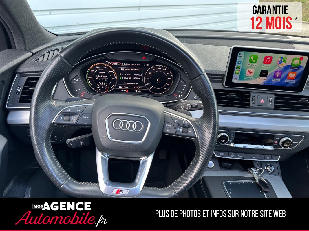 Audi Q5 55 TFSI E 367 Ch QUATTRO *Entretien 100% AUDI*Carplay*Toit Pano*Volant Meplat / GARANTIE 12 MOIS