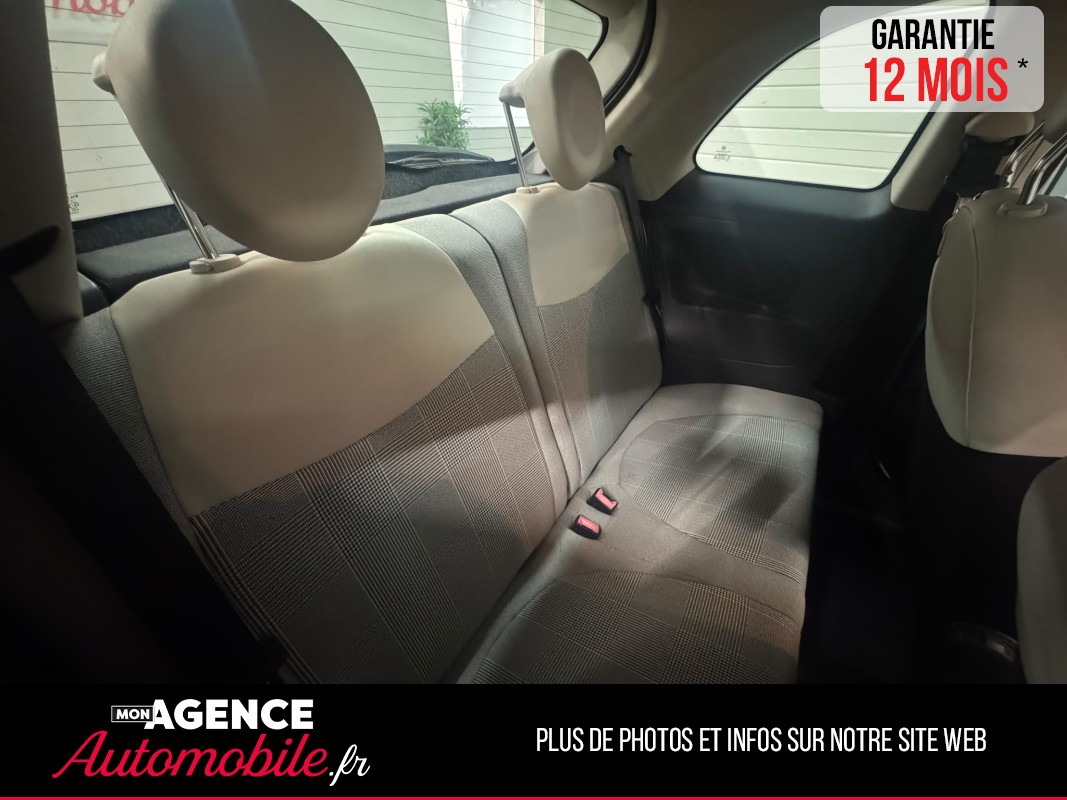 Fiat 500 1.2 69 CH LOUNGE / Garantie 12 Mois