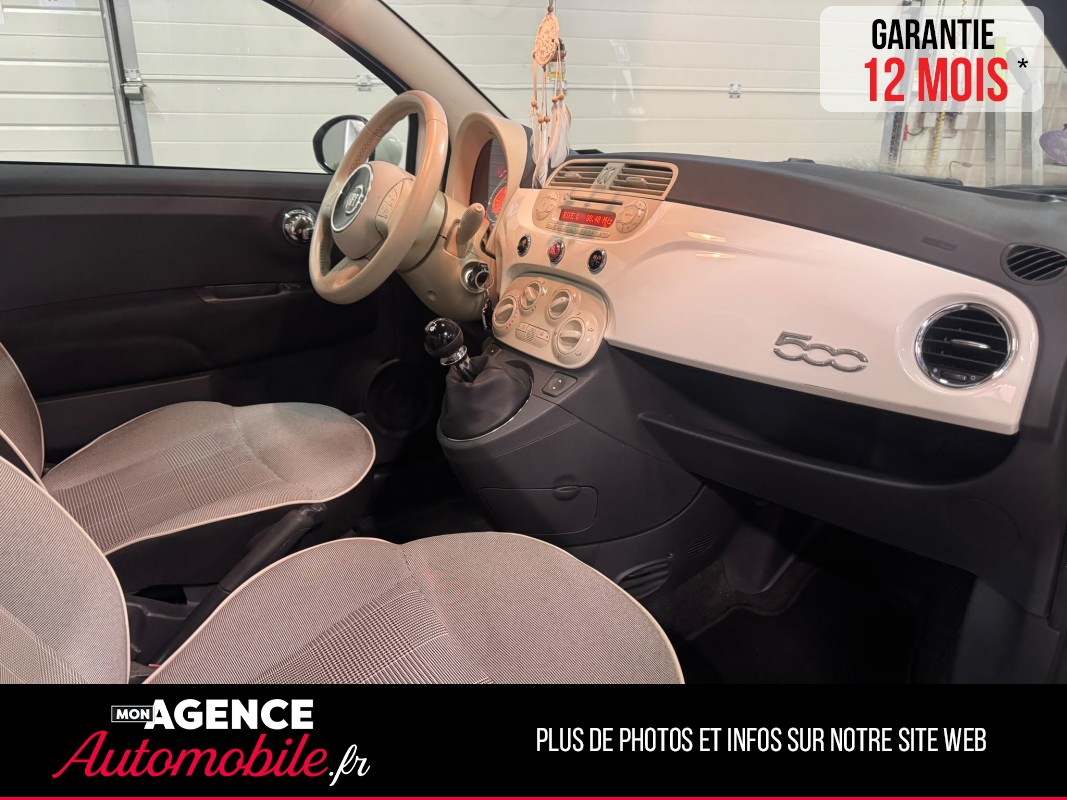 Fiat 500 1.2 69 CH LOUNGE / Garantie 12 Mois