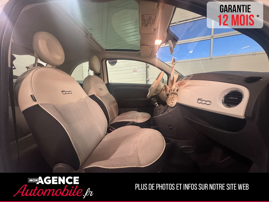 Fiat 500 1.2 69 CH LOUNGE / Garantie 12 Mois